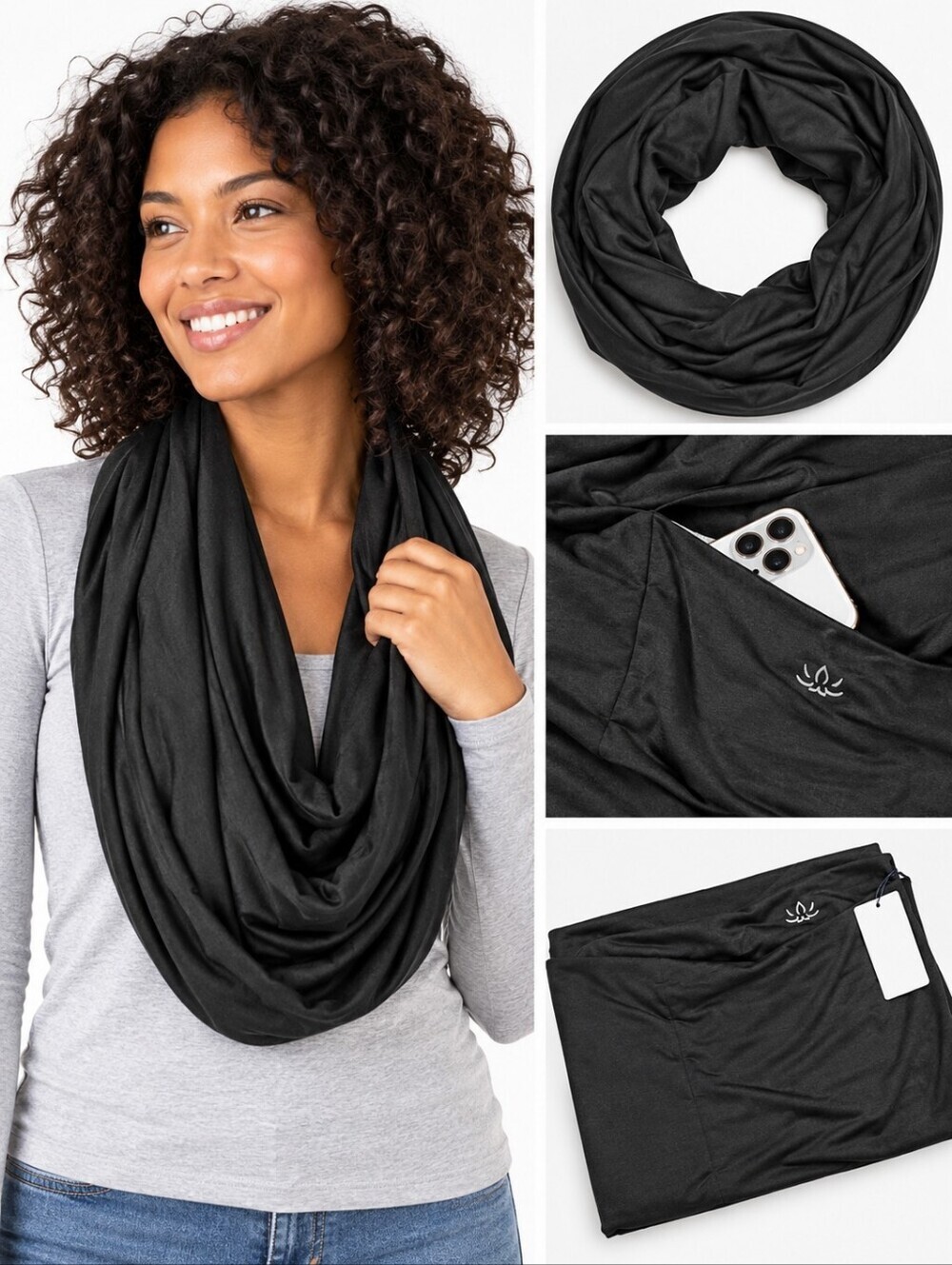 Beyond Yoga Pocket Infinity Scarf